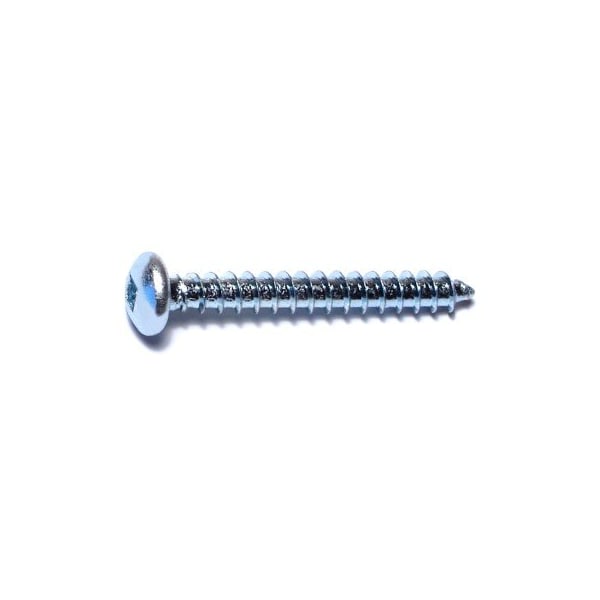 Midwest Fastener Sheet Metal Screw, #10 x 1-1/2 in, Zinc Plated Steel Pan Head Square Drive, 20 PK 64045 - main